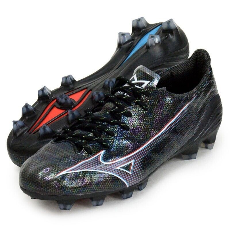 Mizuno Alpha FG Black Mens Soccer Cleats P1GA2360 01 พร้อมกล่อง