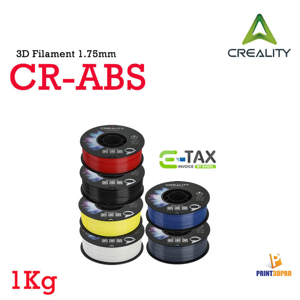 3D Filament Creality ABS 1.75mm 1kg ( CR-ABS ) Good Printing Result เส้นพลาสติกสำรหรับเครื่องพิมพ์ 3D