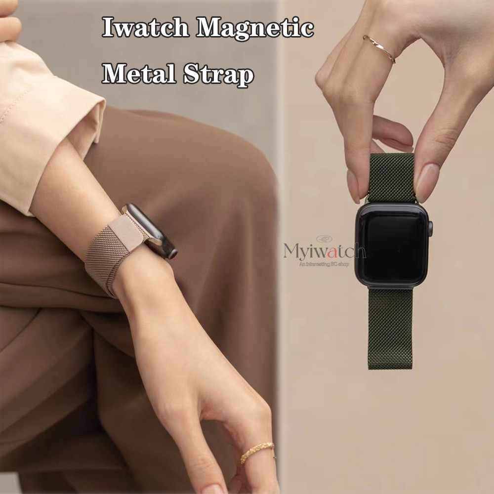 18 สีClassics สายโลหะสําหรับ iwatch Band 42 มม.46 มม.49 มม.45 มม.41 มม.44 มม.40 มม.38 มม.Smartwatch 