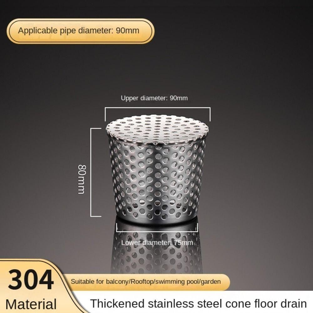 หยางหมิง หลังคาฝาครอบท่อระบายน้ําชั้น, กันหนูสแตนเลสด้านนอกด้านข้างกรองหน้าจอ, ฝาปิดท่อฝนป้องกันการปิดกั้นรางน้ําท่อระบายน้ําวงกลมรูปร่างป้องกันการปิดกั้นระบายน้ํากลางแจ - รูปที่ 3