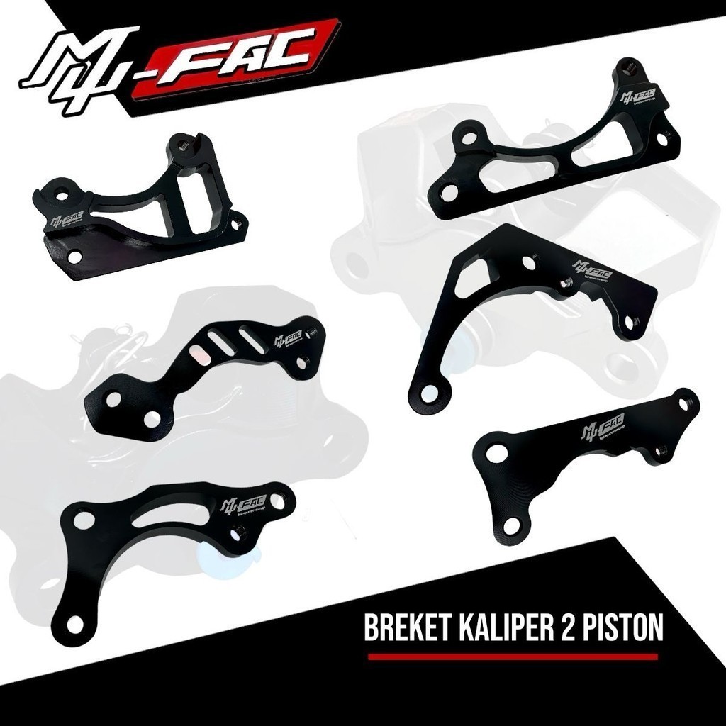 Mufac 2 ลูกสูบ BEAT Caliper Bracket VARIO MIO NMAX PCX R15 NINJA150 ฯลฯ