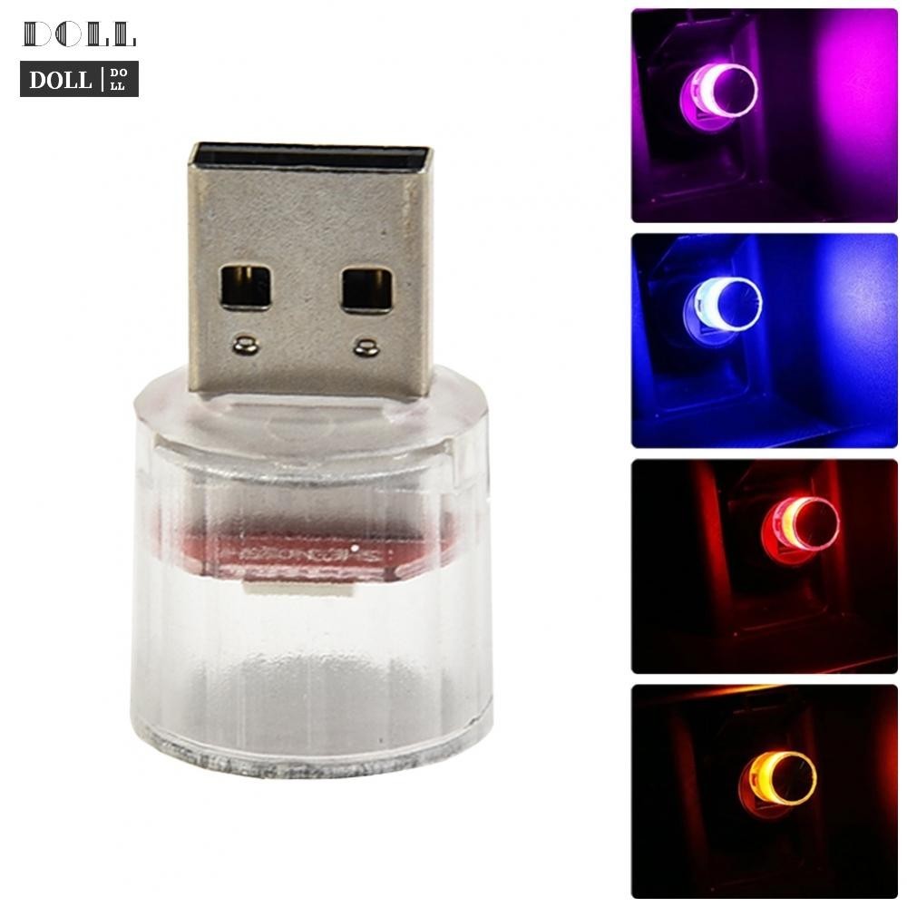 -NEW-1x Night Decor USB Mini Lamp Bulb,LED Car Interior Atmosphere Neon Ambient Light