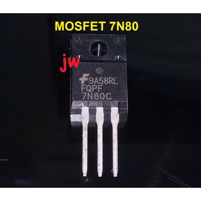 เครื่องมือชิ้นส่วน FQPF7N80C SVF7N80 FQPF7N80 7N80 6.6A 800V N-Ch MOSFET TO-220F