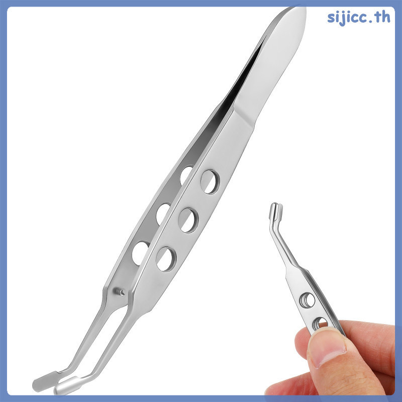 Sijicc แหนบนวดปลายแบน Meibomian Gland แหนบนวด Expressor Forceps / Forceps Miss