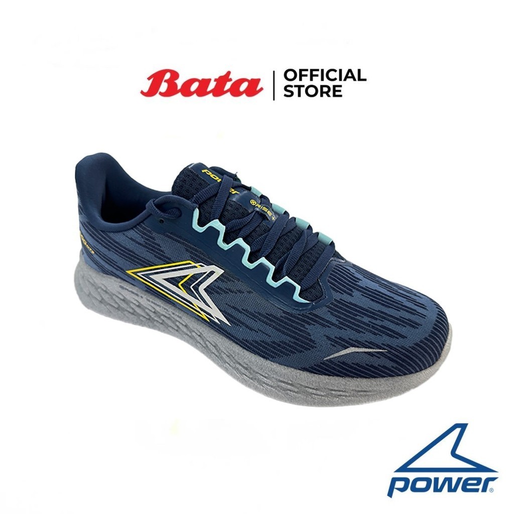 Bata บาจา Power รองเท้ากีฬาวิ่ง ออกกำลังกาย แบบผูกเชือก พร้อมเทคโนโลยีรองรับน้ำหนักเท้า สำหรับผู้ชาย รุ่น Xorise+ 500 GT2 สีกรมท่า 8289828
