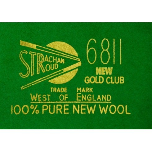 ผ้าสักหลาดสนุกเกอร์ ผ้าคิวคู่ Strachan 6811 Club รุ่นคลับ สำหรับโต๊ะไซส์ 10ft / 12ft