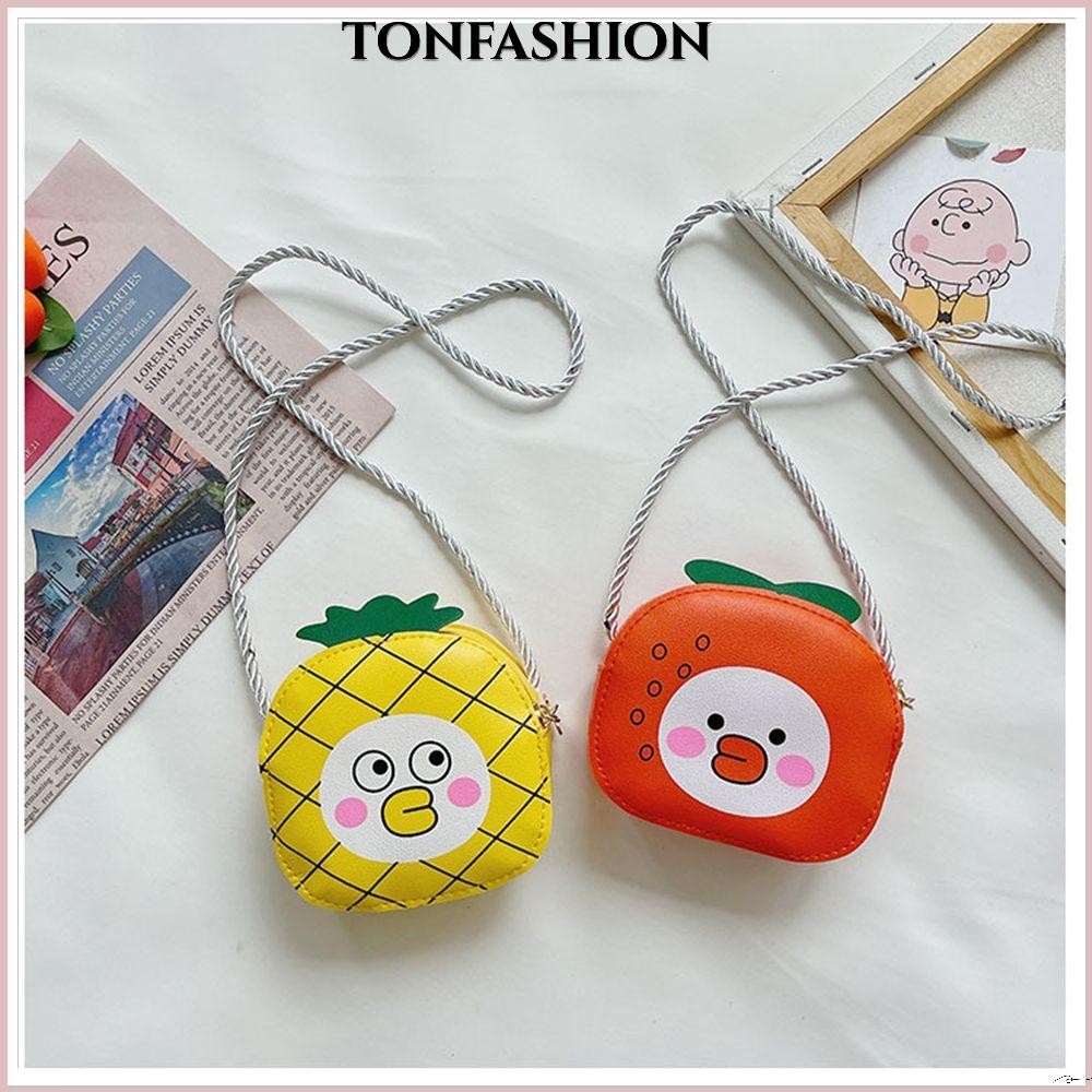 Tonfashion New cartoon cute fruit shape crossbody bag