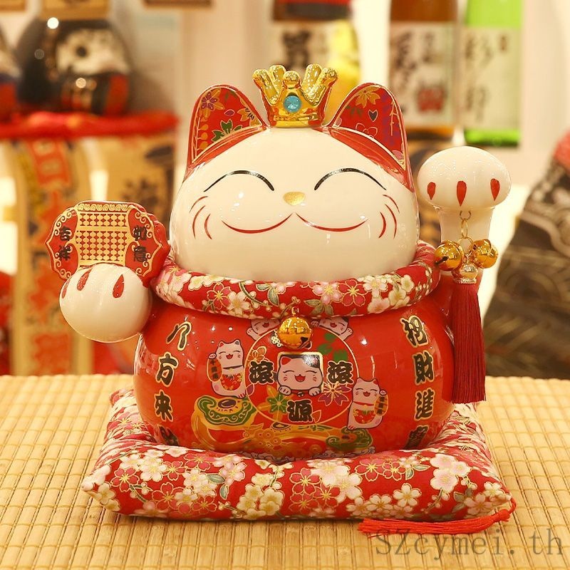 🌈 พร้อมส่งจ้า 🌈แมวกวัก นําโชค ญี่ปุ่น/ ของขวัญกวนๆ/ แมวกวัก/แมวกวักกล้ามโต กระปุกออมสิน รูปแมวนําโชค เหมาะกับของขวัญ สําหรับตกแต่งบ้าน ห้องนั่งเล่น