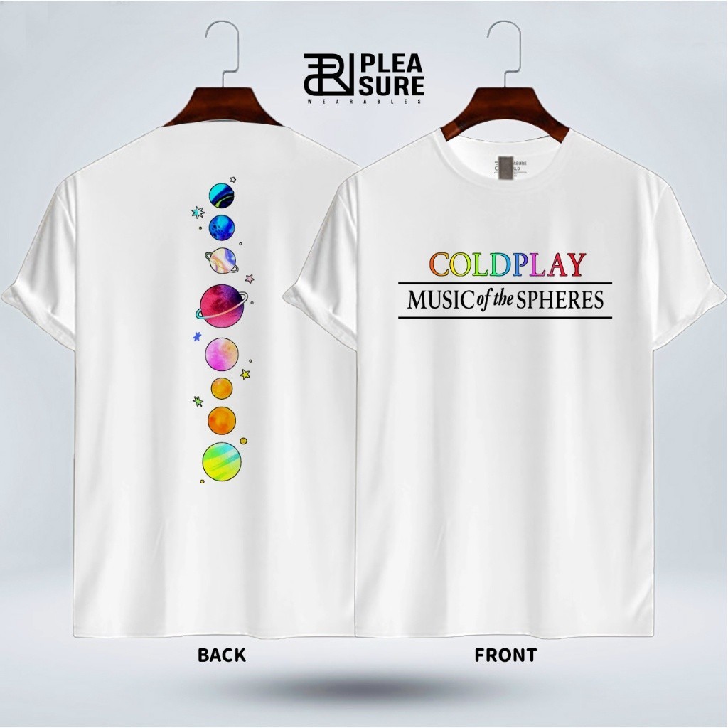 Coldplay วง Coldplay ยุโรปและอเมริกาวงร็อค Perimeter เสื้อยืดแขนสั้น S-5XL