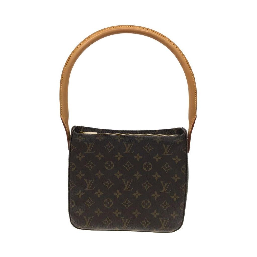 LOUIS VUITTON Tote Bag Monogram Looping MM Brown PVC Direct from Japan Secondhand