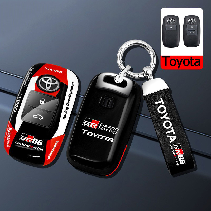 Toyota ใหม่ เคสกุญแจรีโมตรถยนต์ ABS ไร้กุญแจ อุปกรณ์เสริม สําหรับ Yaris Cross 2024 Yaris Ativ New Yaris Ativ 2024 2024