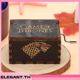 Game of Thrones Harry Potter Star Wars กล่องดนตรีไม้ สไตล์วินเทจ กล่องดนตรีไม้ตั้งโต๊ะ สไตล์เรโทร สําหรับตกแต่งวันเกิด คริสต์มาส