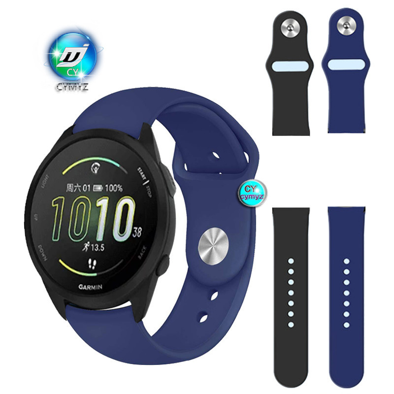 สายนาฬิกาข้อมือซิลิโคน สําหรับ Garmin Forerunner 165 Garmin Forerunner 165