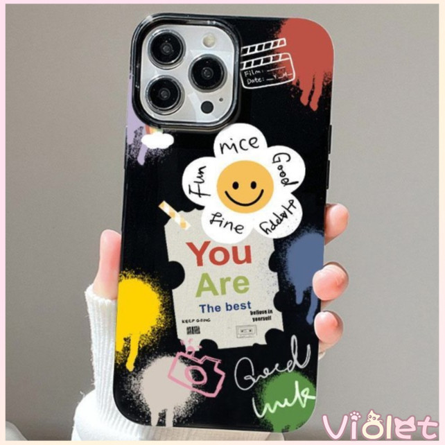 Violet ส่งจากไทย สินค้า 1 บาท ใช้กับ เคสไอโฟน11 13 14plus 15 pro max XR 12 13pro เคสเกาหลี 14 15 16 พสัส X 14plus#5059