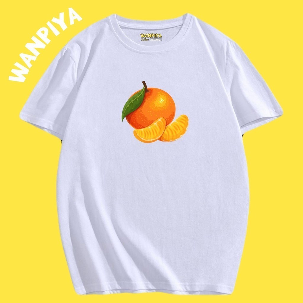 วันปิยะ เสื้อลาย ส้ม ผ้า Cotton 100% ผ้านุ่ม ใส่สบาย