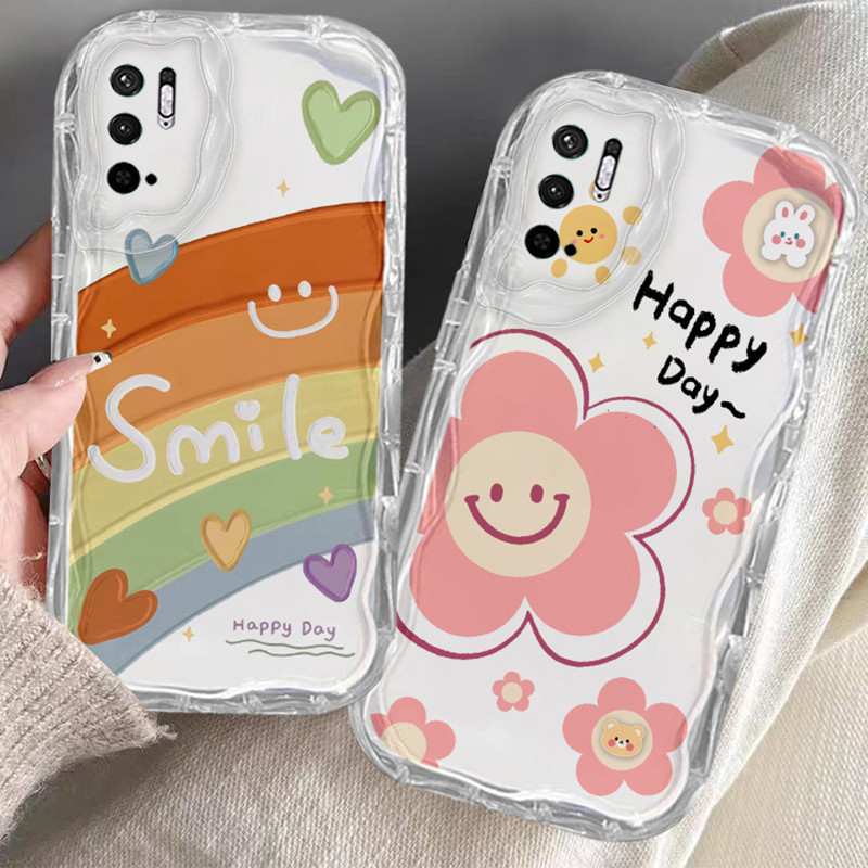 เคส Redmi NOTE 10 5G POCO M3 PRO ใส กันกระแทก ป้องกันกล้อง ดอกไม้ ขอบนิ่ม TPU เคสโทรศัพท์ กรณีป้องกันโทรศัพท์มือถือ