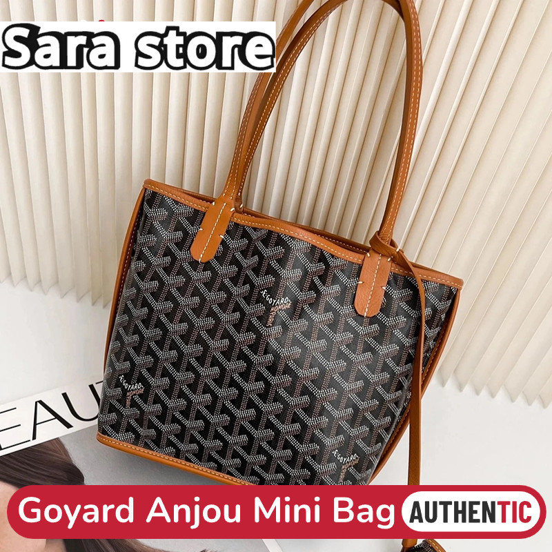 New Goyard Anjou Mini Tote Bag หนังลูกวัว ใช้สองด้าน