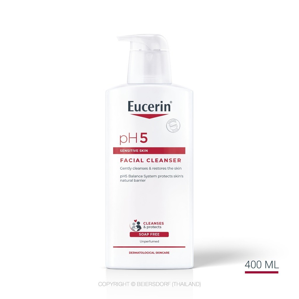 Eucerin pH5 Sensitive Skin Facial Cleanser # 400 มล.