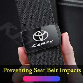 คลิปหนีบเข็มขัดนิรภัย แบบแม่เหล็ก ปรับได้ อุปกรณ์เสริม สําหรับรถยนต์ Toyota Camry XV40 XV50 XV70 2006-2021 1 2 ชิ้น