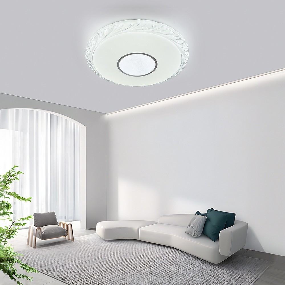 GlobalHouse EILON โคมไฟเพดาน Acrylic + Iron 56W  ขนาด 72 Cm.รุ่น BCYX1208 ปรับแสงได้ 3 แสง สินค้าของ