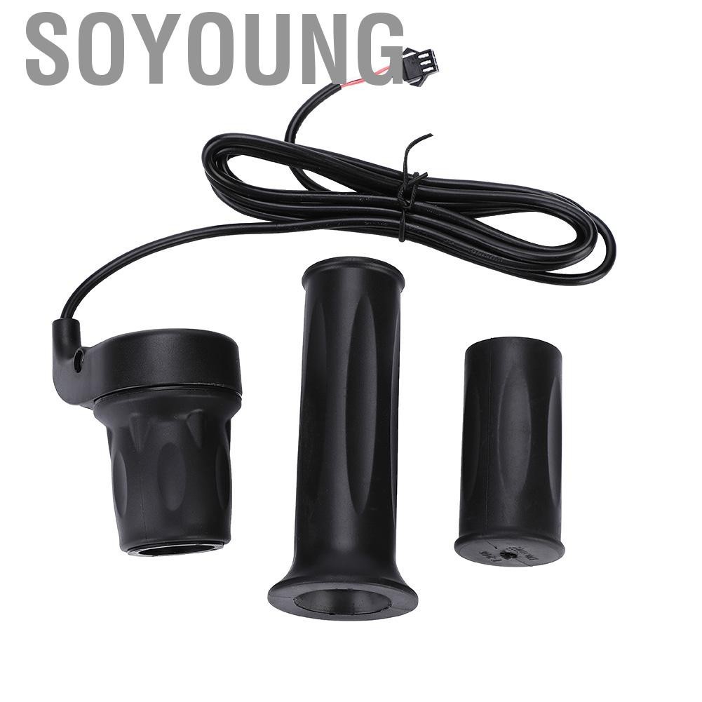 Soyoung 1 คู่ Universal Electric Bike Twist ความเร็วคันเร่ง E-bike Scooter Grip