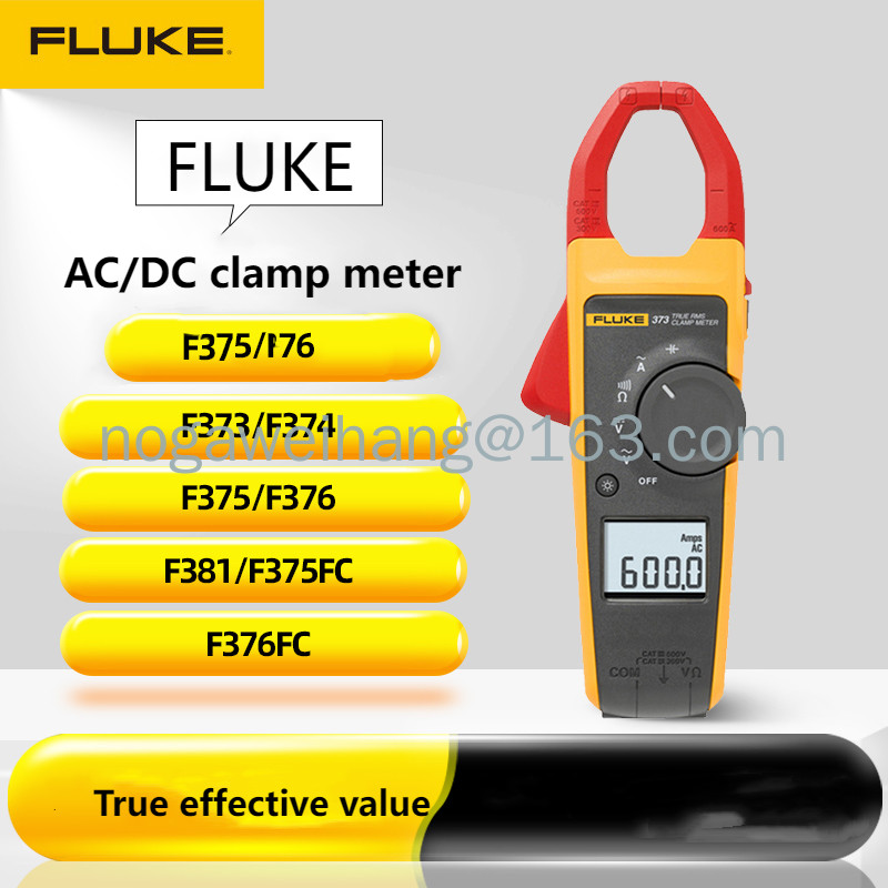 Fluke 325/319/373/374/375 แคลมป์มิเตอร์ AC/DC F376FC/F381/393FC แคลมป์มิเตอร์ AC/DC