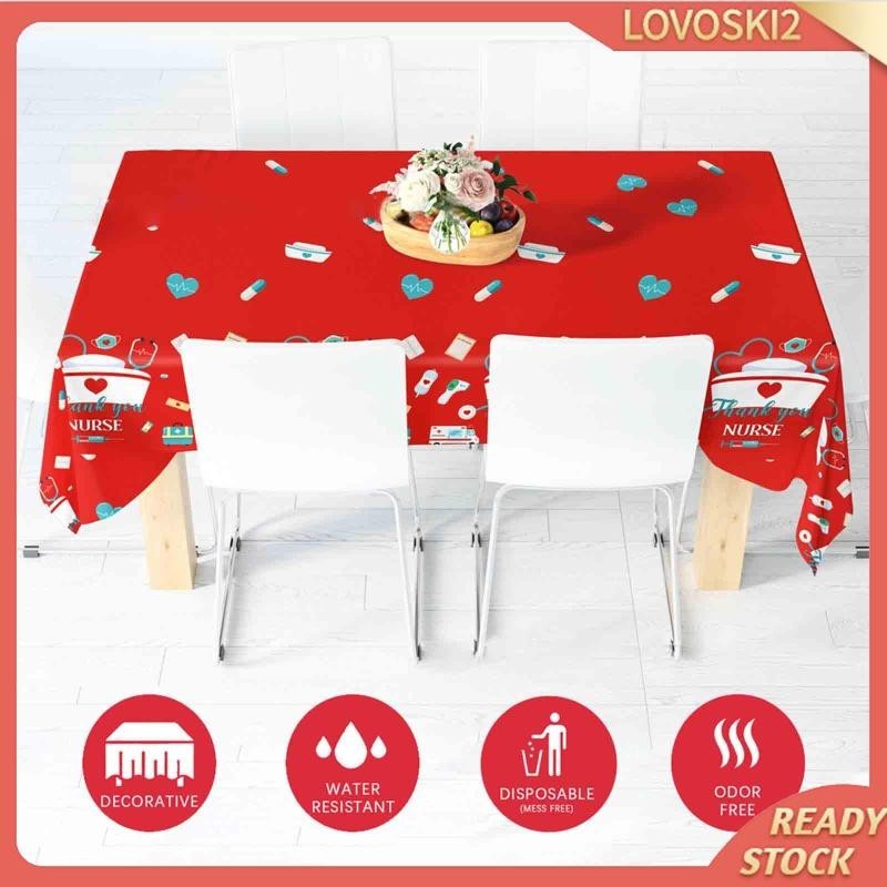 [Lovoski2] ผ้าปูโต๊ะพยาบาล กันน้ํา สีแดง