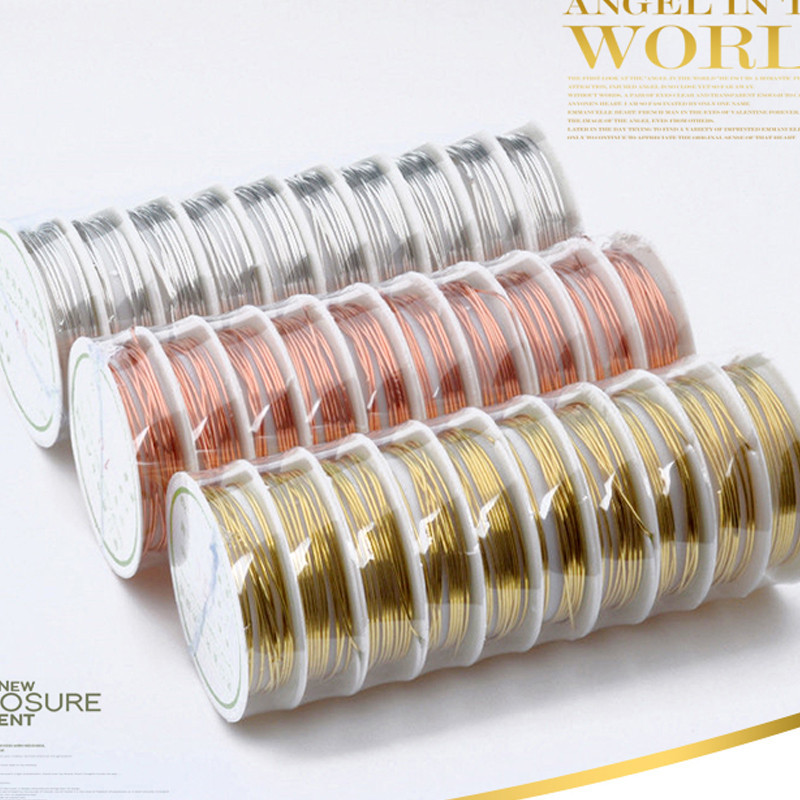 เครื่องประดับ ลวดทองแดง แฮนด์เมด DIY 1 ม้วน