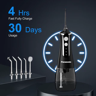 Water Flosser เครื่องทำความสะอาดฟัน Panasonic L10โรงหล่อรุ่นเดียวกัน ทําความสะอาดฟันและช่องปาก หัวฉีดมืออาชีพ 5 หัว ชาร์