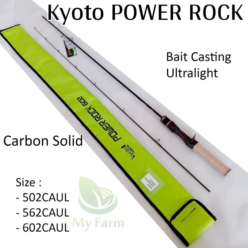 Kyoto Power Rock 602CAUL คันเบ็ดตกปลาคาร์บอน น้ําหนักเบาพิเศษ ยาว 180 ซม. 3-10lb 2 BC UL ยืดหยุ่น แข็งแรง คุณภาพสูง