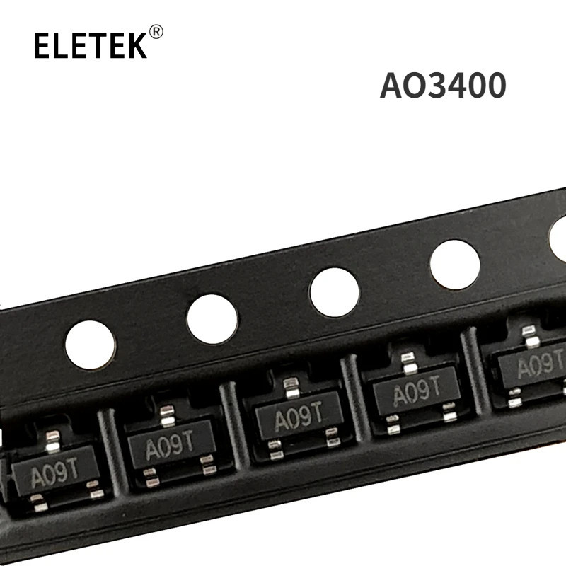 ทรานซิสเตอร์มอสเฟต AO3400 SOT23 AO3400A SOT-23 A09T 200 100 50 ชิ้น