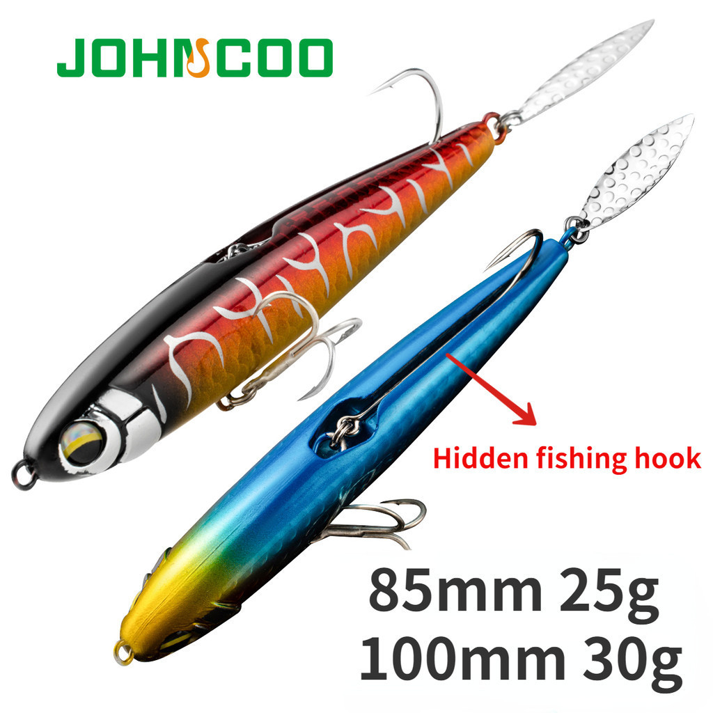 1pc Sinking Fishing Lure ดินสอ 85 มม.25g 100 มม.30g Max 90 M ยาวหล ่ อดินสอน ้ ําเค ็ ม Hard เหยื ่ อตกปลา Tackle