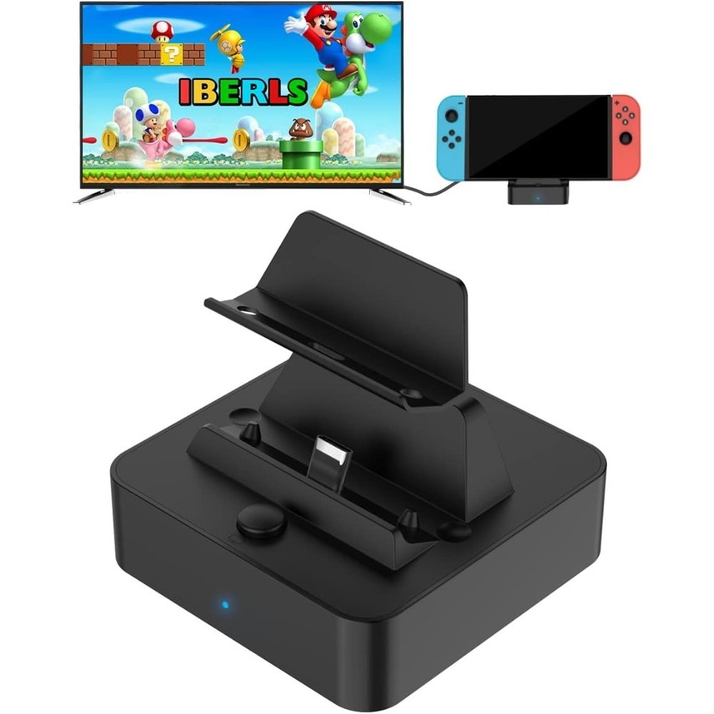 Suprcl 3 in 1 แท่นชาร์จ USB C เข้าได้กับ Nintendo Switch TV Dock OLED USB C เป็น HDMI HD 4K 1080P USB C 15V และ USB 3.0 พอร์ตขาตั้ง