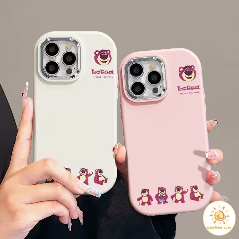 เคสมือถือรูปสัตว์น่ารัก กรอบชุบไฟฟ้า ไอโฟน11 For iPhone 11 12 13 14 15Pro MAX X XS XR XS 7 8Plus SE2020 เคสโทรศัพท์