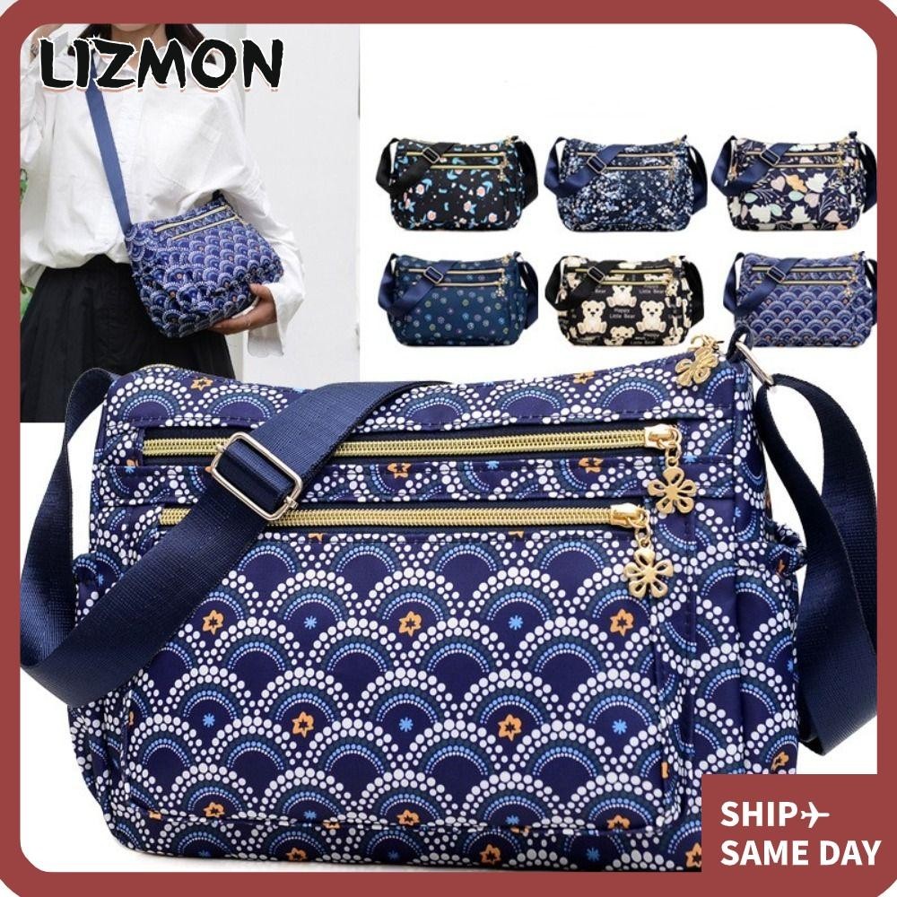 Lizmon กระเป๋าสะพายไหล่ กระเป๋าถือแฟชั่น กันน้ํา จุของได้เยอะ สําหรับคุณแม่ ผู้สูงอายุ