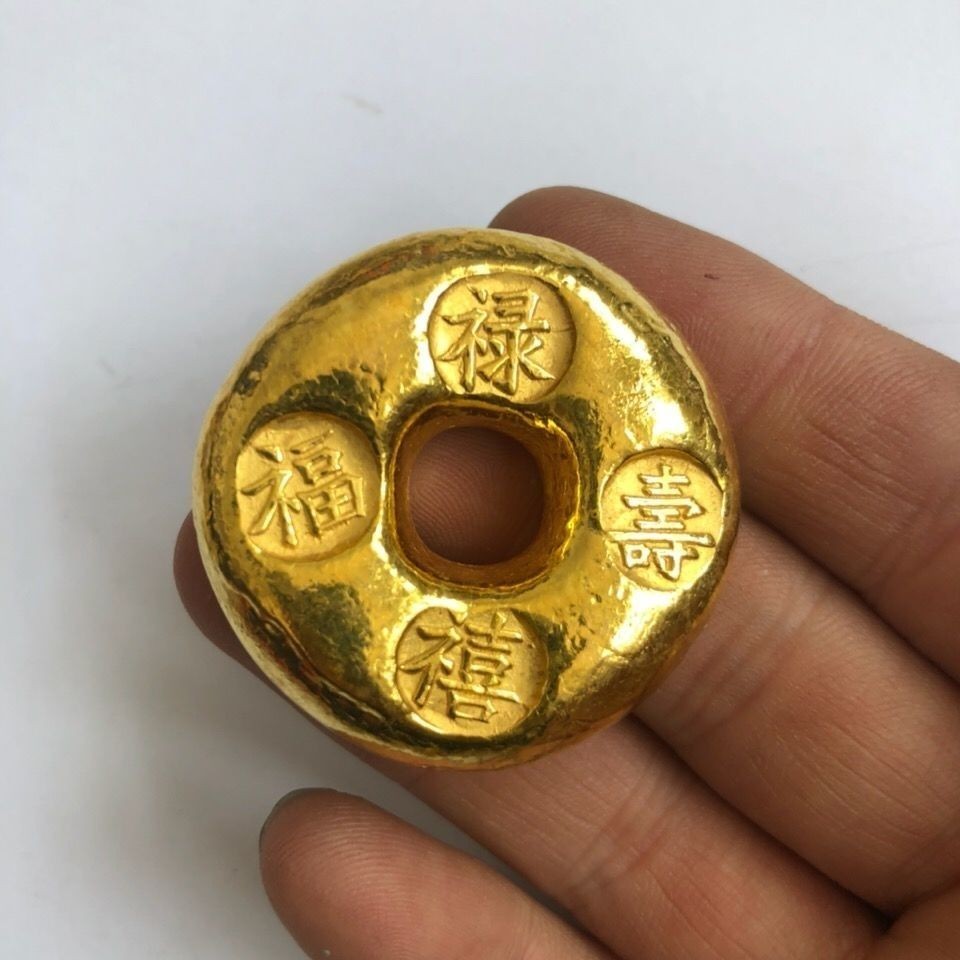 Qing Dynasty Gold Ingots และบาร์, Qing Dynasty Fu Lu Shou X Qing Dynasty Gold Ingots Gold Ingots Gol