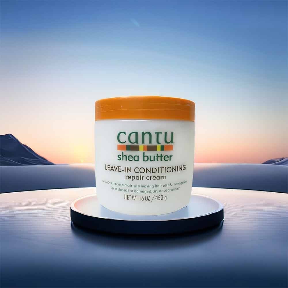 453g Cantu Shea Butter Leave In Repair Conditioner Soften หยาบผมล็อค Long Lasting Hydration สําหรับผ