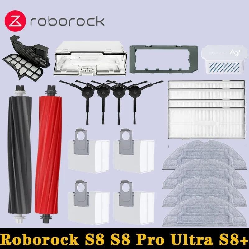 Roborock S8, S8+, S8 Pro Ultra G20 Sweeping Robot Dust Box, Filter Mesh, Mop, Roller Brush, Dust Bag