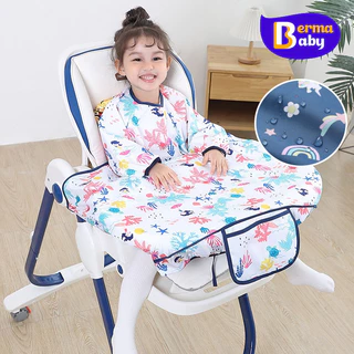 Berma Baby ผ้ากันเปื้อนเด็ก ฝึกทานอาหาร แขนยาว กันนน้ำ สําหรับเด็กทารกวัยหัดเดิน