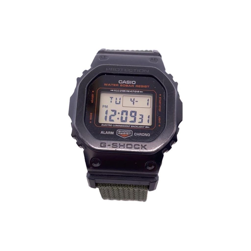 Casio นาฬิกาข้อมือ G-Shock GM-5600 สีกากี ดํา จากญี่ปุ่น มือสอง
