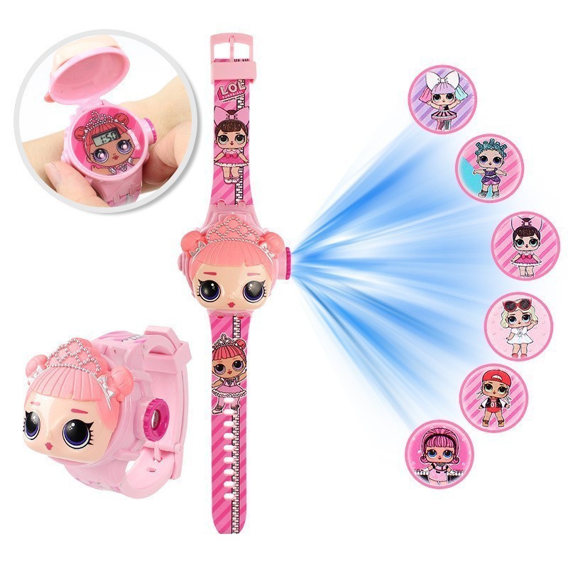 Disney นาฬิกาข้อมือดิจิทัล ลายการ์ตูนเจ้าหญิงดิสนีย์ มีไฟ สําหรับเด็กอนุบาล
