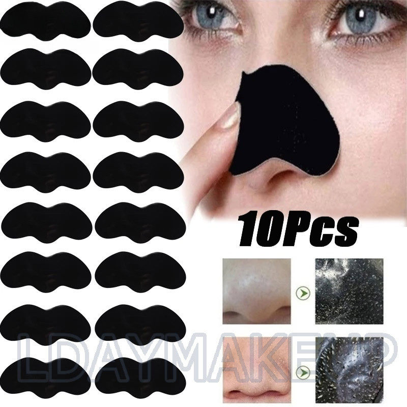 Black Dot Spot Pimple Anti Acne Spot Treatment Mask Patch- Face Nose Blackhead Remover Mask - หดรูขุมขนถ่านดูดซับสิวหัวดําทําความสะอาด Skin Care