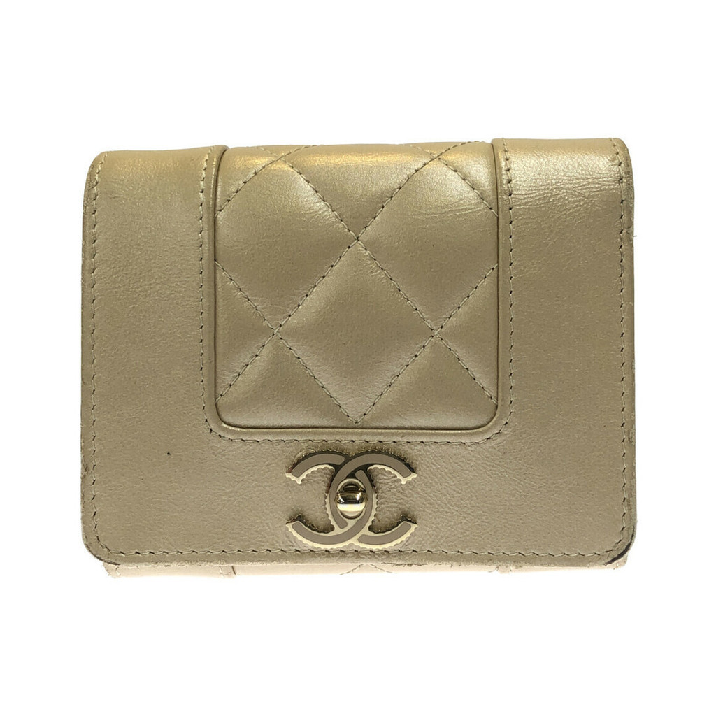 Chanel กระเป๋าสตางค์ Coco Mark Mademoiselle มือสอง ส่งตรงจากญี่ปุ่น สําหรับผู้หญิง
