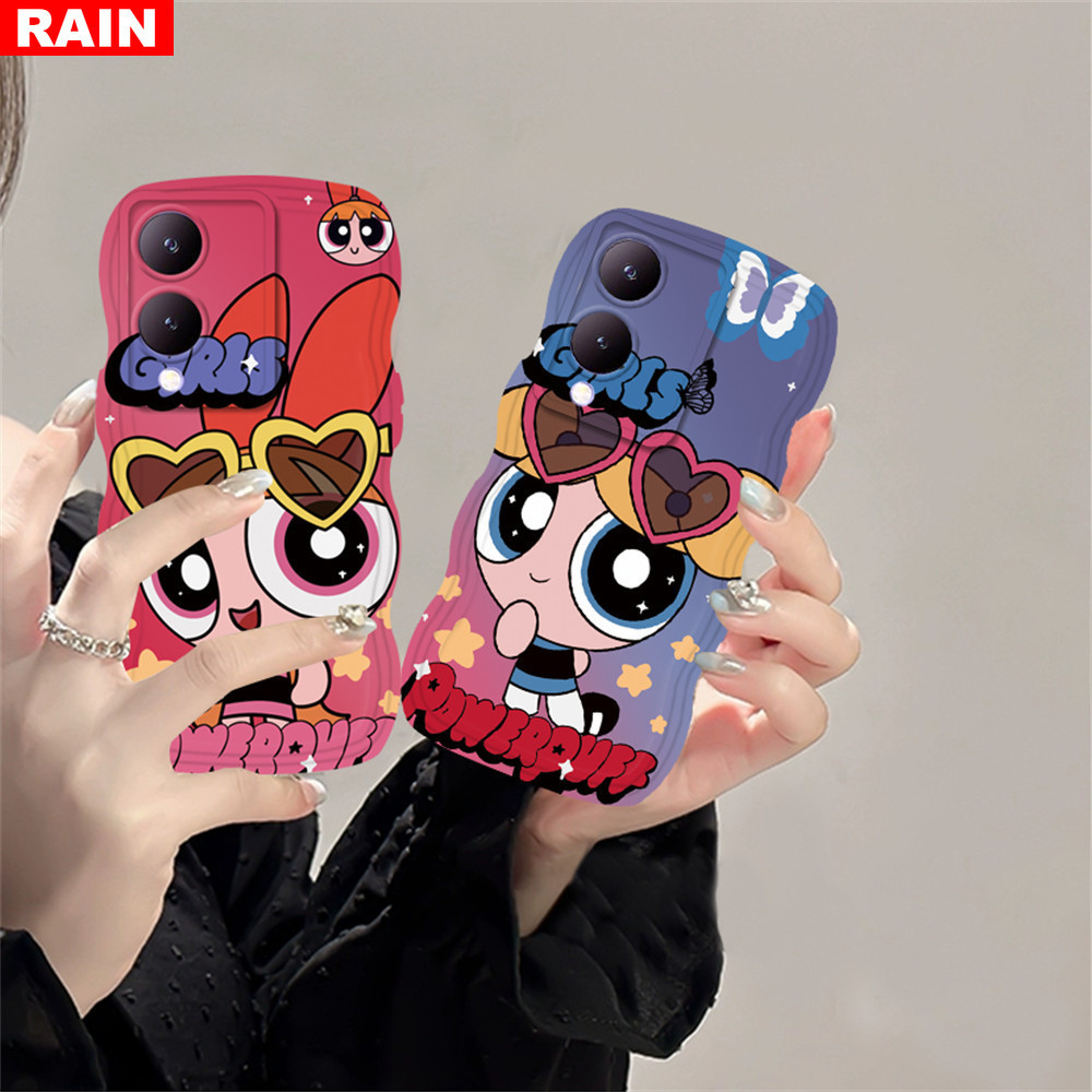 เคสโทรศัพท์มือถือ ลาย Powerpuff Girl น่ารัก สําหรับ VIVO Y27S Y17S Y36 Y02 Y16 V25 V27E V21E Y22S Y35 Y01 Y21T Y21S Y33S Y12 Y15 Y17 Y11 Y12S Y12A Y15S Y15A Y20S Y91C Y66 Y30
