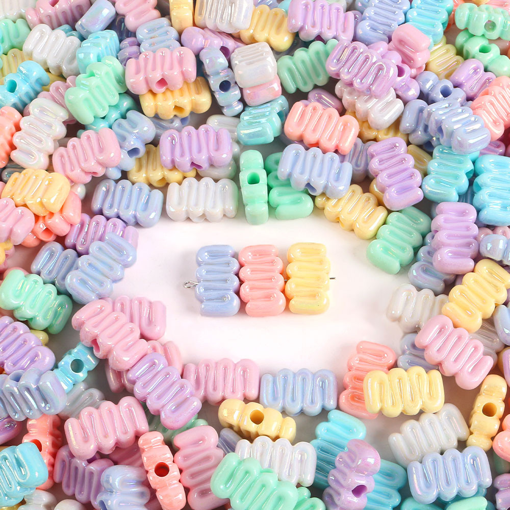 10pcs AB Mixcolor อะคริลิคคุกกี้ลูกปัดหลวม Spacer ลูกปัดสําหรับเครื่องประดับทํา Diy สร้อยข้อมือสร้อยคอโทรศัพท์ Chain Decor Craft - รูปที่ 6