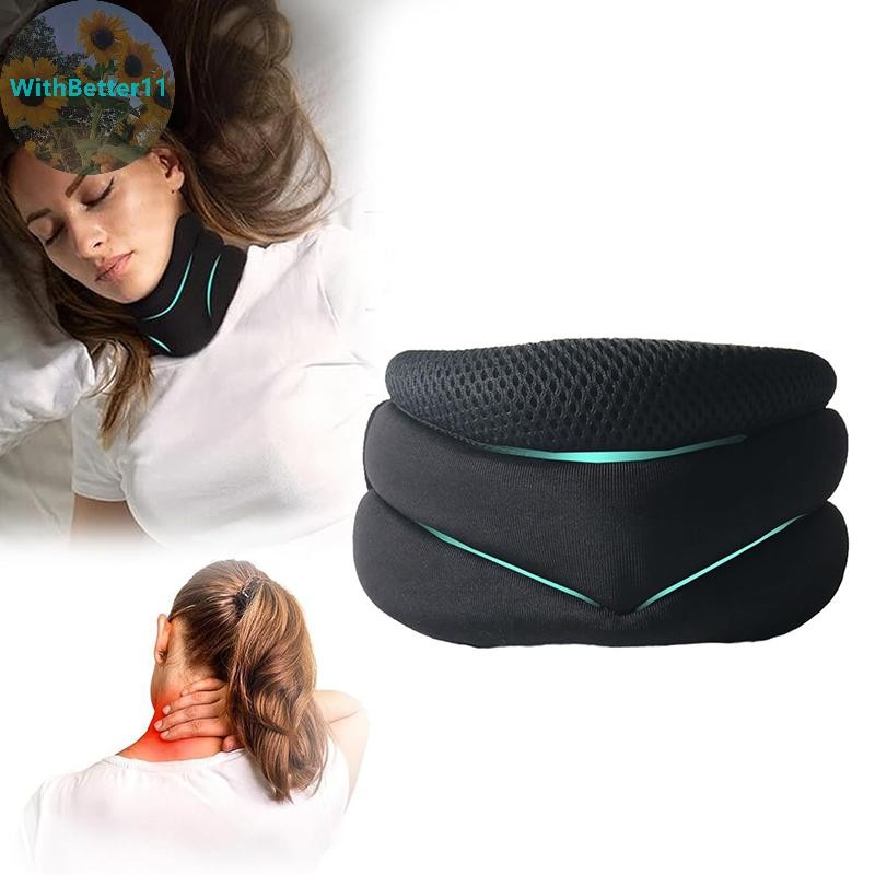 Better Soft Foam Cerviault Neck Brace Cervical Traction Corrector Relief Neck Pain Cervical Collar สําหรับหลังจากการบาดเจ็บคอ TH