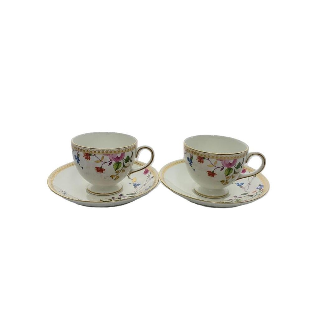 Wedgwood(เวดจ์วูด) WEDGWOOD cup and saucer rose golly x 2 Direct from Japan Secondhand