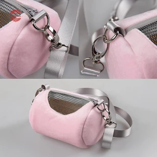 Adachoi หนูแฮมสเตอร์ Carrier กระเป๋า Cross Body Bag การออกแบบกระบอกปฏิบัติ House Travel แบบพกพากระรอกที่มองเห็นได้ตาข่ายกรงสัตว์เลี้ยง TH