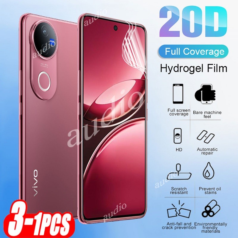 Vivo V50 Pro 5G 2025 3 ชิ้น 20D Full Coverage Hydrogel ฟิล์มสําหรับ VIVO V50Pro V50 Pro 5G 2025 ป้อง