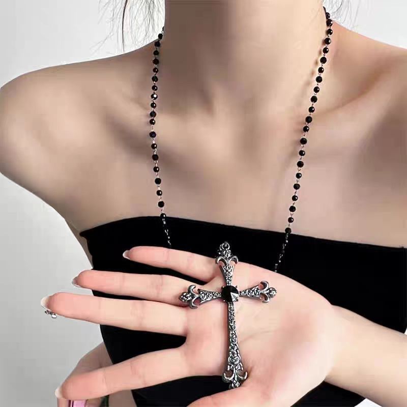 CY Star Retro y2k Cross Necklace Summer Gift Womens Accessories
